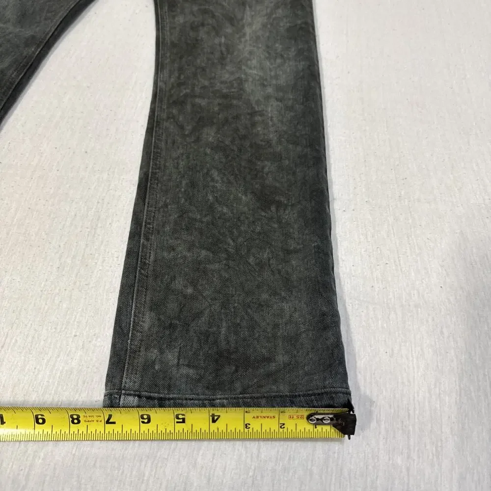Diesel Black Gold Jeans Size 33 (34x30) Tapered Leg Black Texture EUC